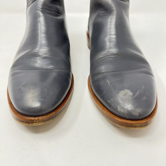 Everlane The Chelsea Boot Leather Ankle Boots Women’s 7.5 Gray Classic Winter - Picture 4 of 10